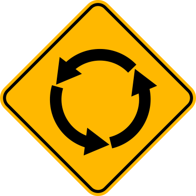 Circular Intersection Ahead